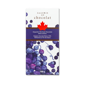 Galerie au Chocolat Dark Choco Ice Wine Bar 100g