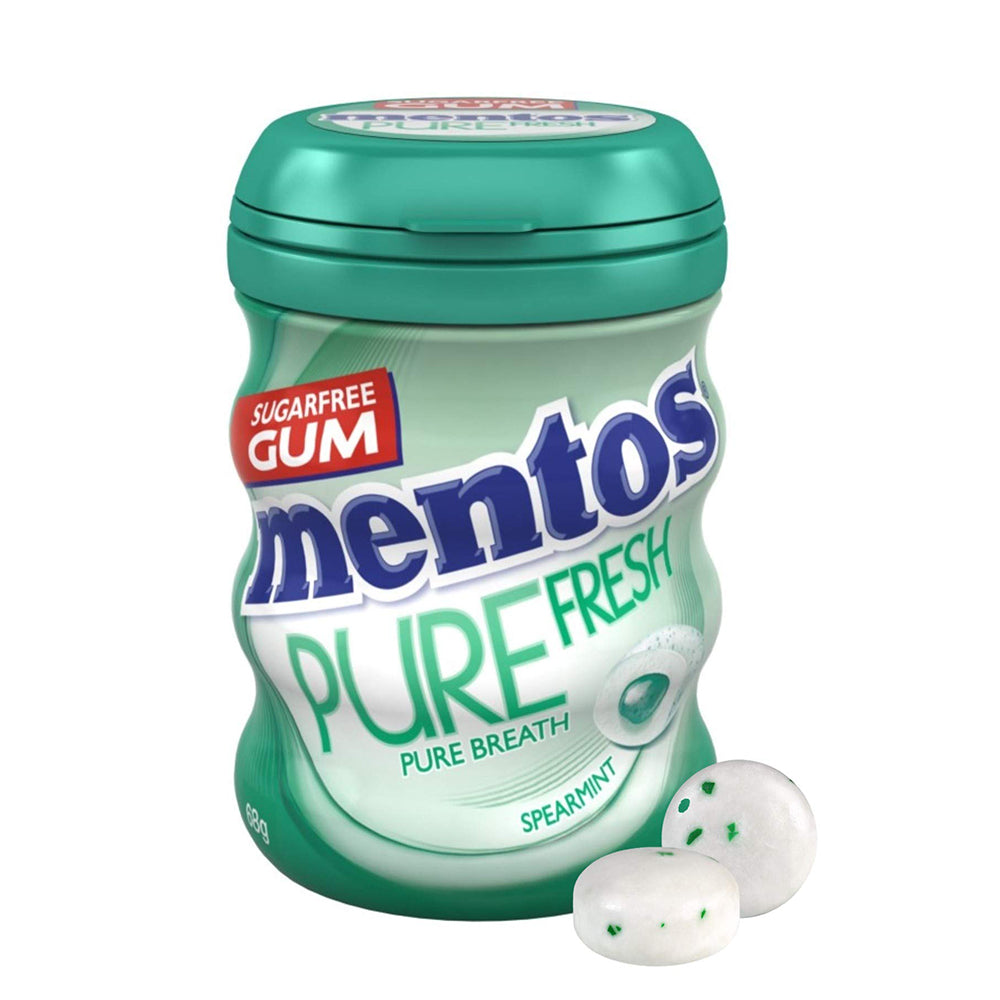 Mentos Gum Pure Fresh Spear Mint 68g