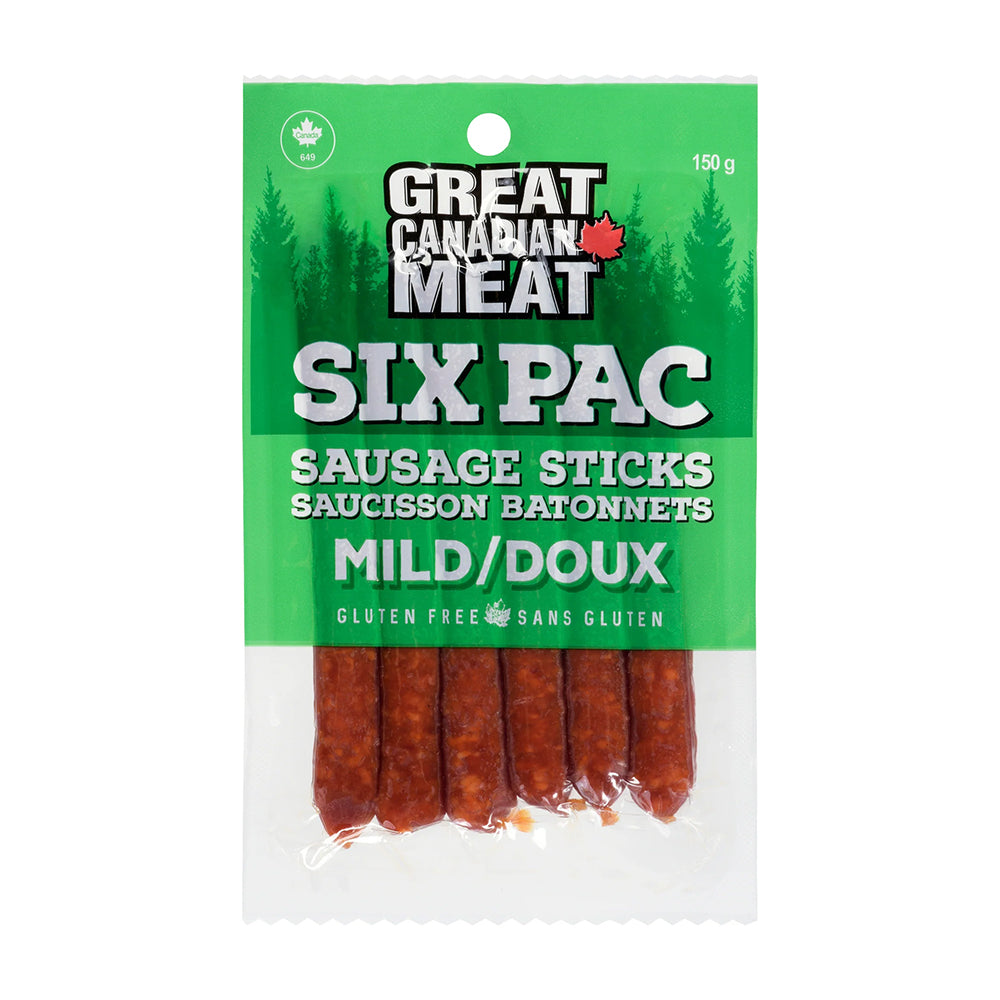Great Canadian Meat Mild Sausage Sticks 6 Pack 150g