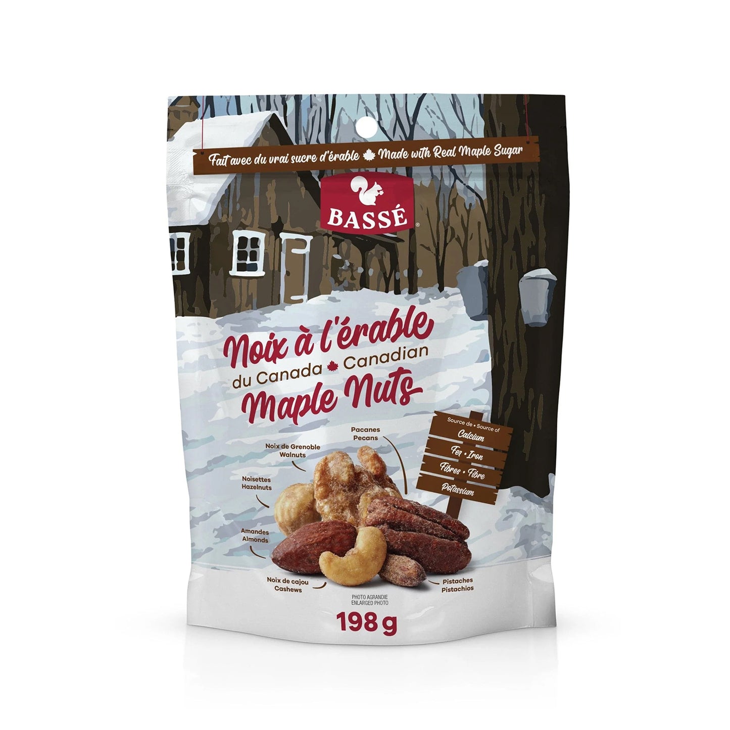 Bassé Canadian Maple Nuts Mix 198g