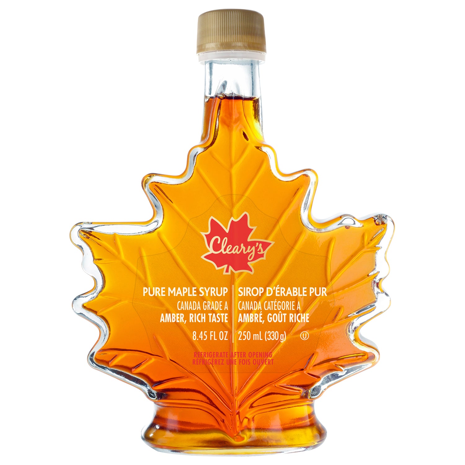 Cleary's Maple Leaf Syrup Amber 250ml