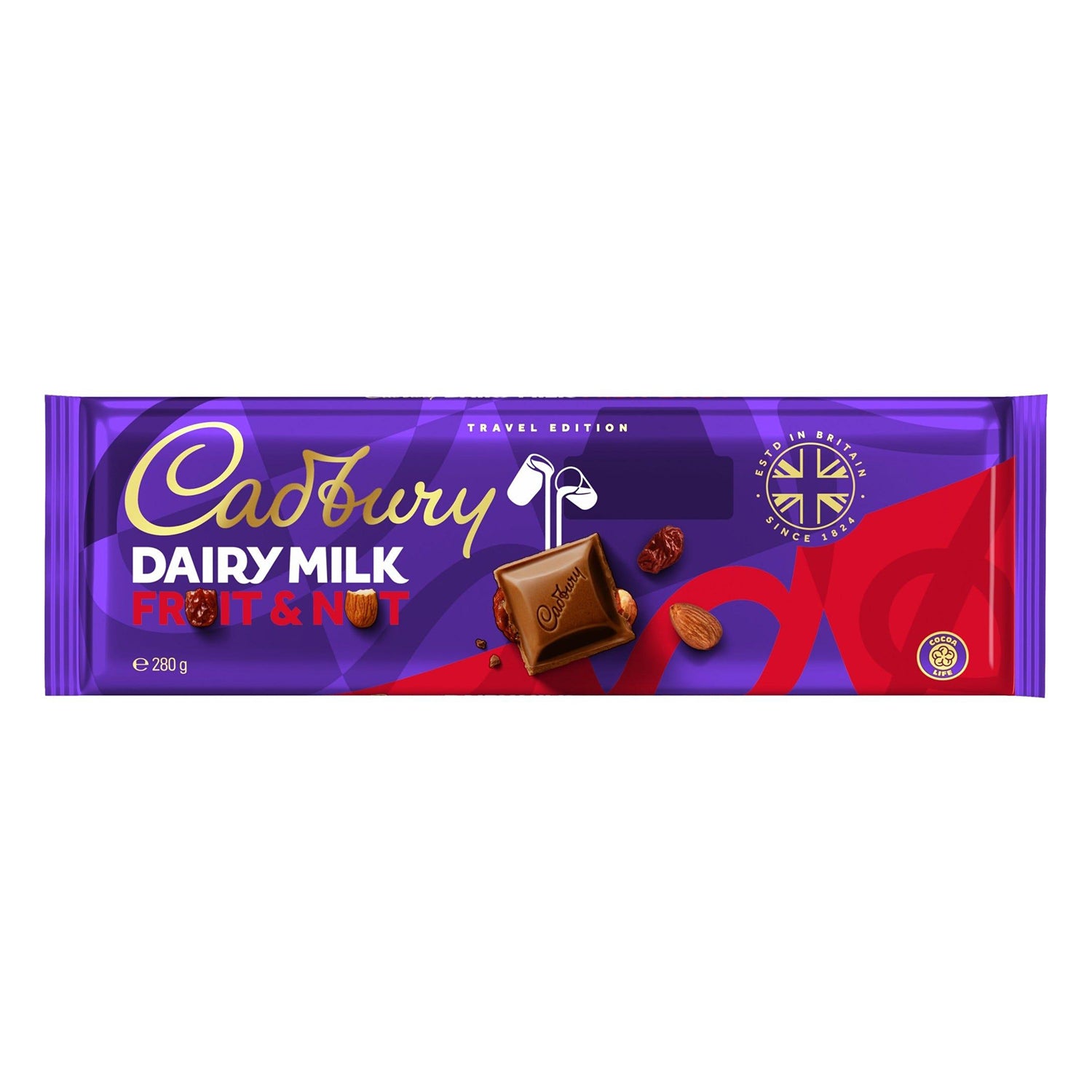 Cadbury Dairy Milk Fruit & Nut Bar 280g